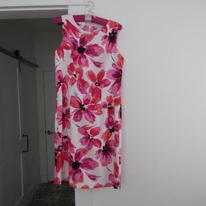 MARIO SERRANI FLORAL SLEEVELESS DRESS